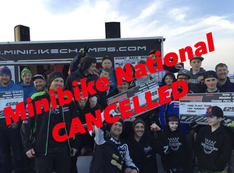 MINIBIKE NATIONAL MARCH 26/27TH CANCELLED 