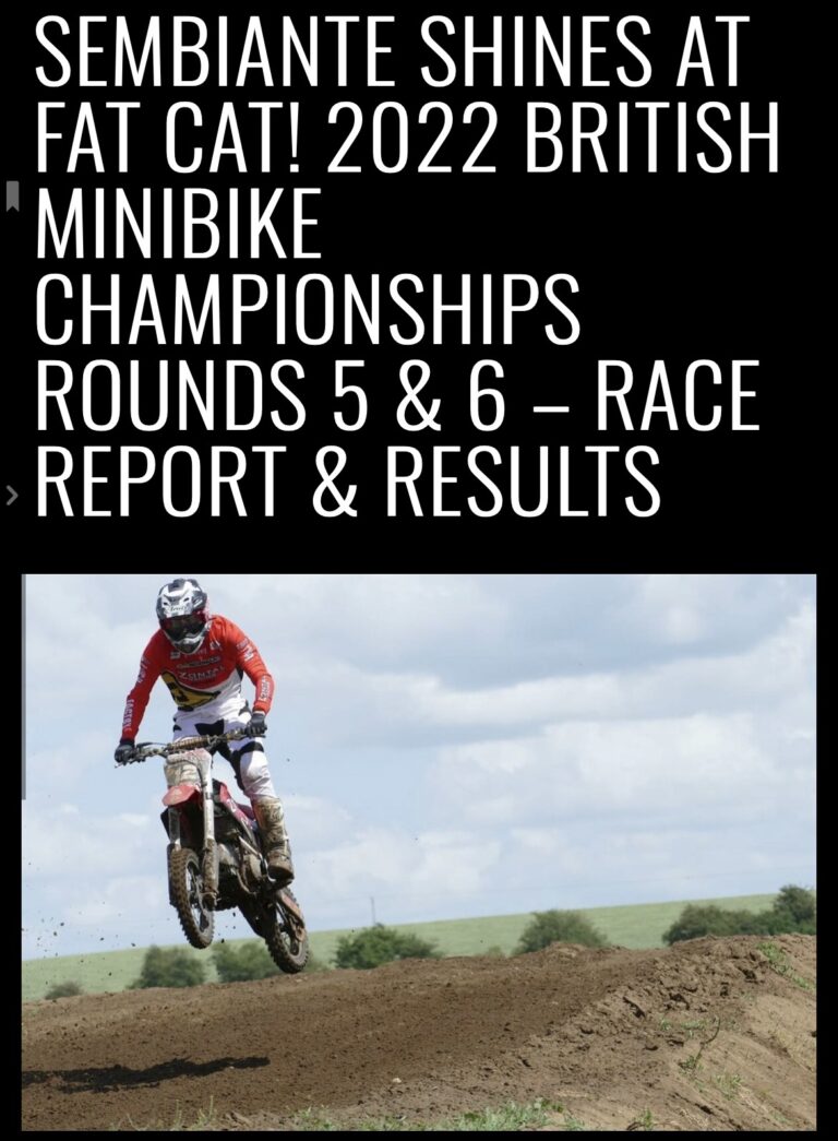 Dirthub race report from rounds 5 & 6 Fatcat Motoparc